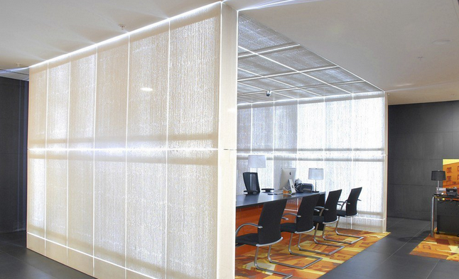 混凝土、白色透光混凝土墻