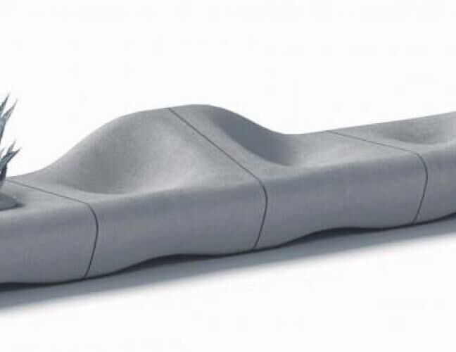 混凝土、沙丘椅