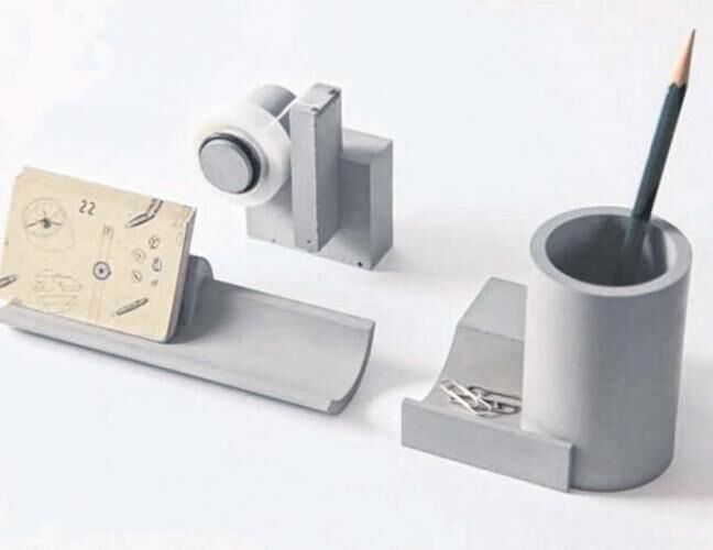 混凝土、  水泥文具