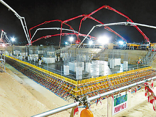 混凝土、一次性澆筑