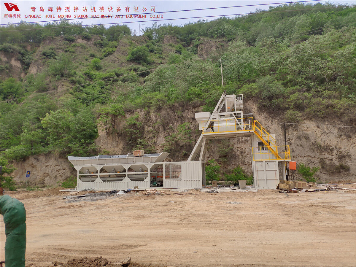 青島輝特機(jī)械 HZM75免基礎(chǔ)攪拌站模塊化設(shè)計(jì)，安裝快捷