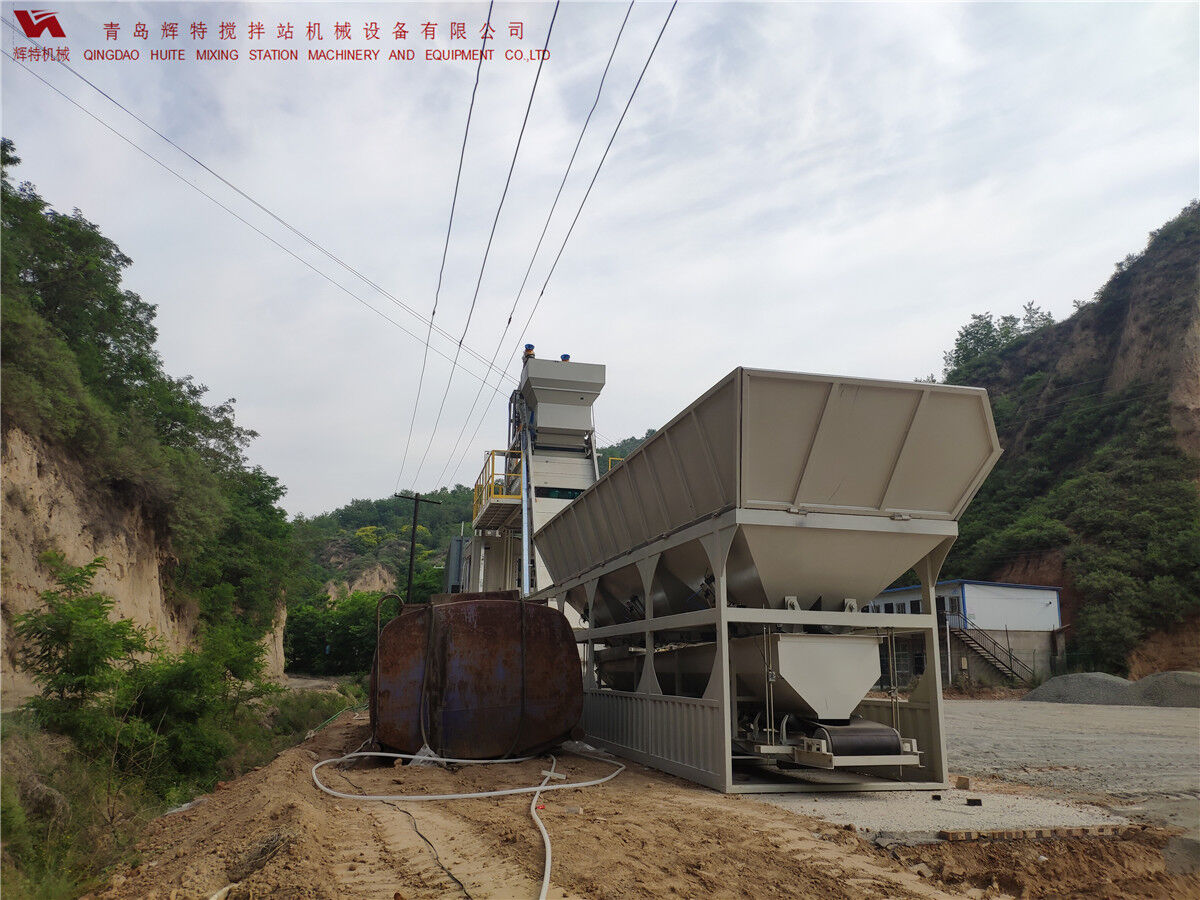 青島輝特機(jī)械 HZM75免基礎(chǔ)攪拌站模塊化設(shè)計(jì)，安裝快捷