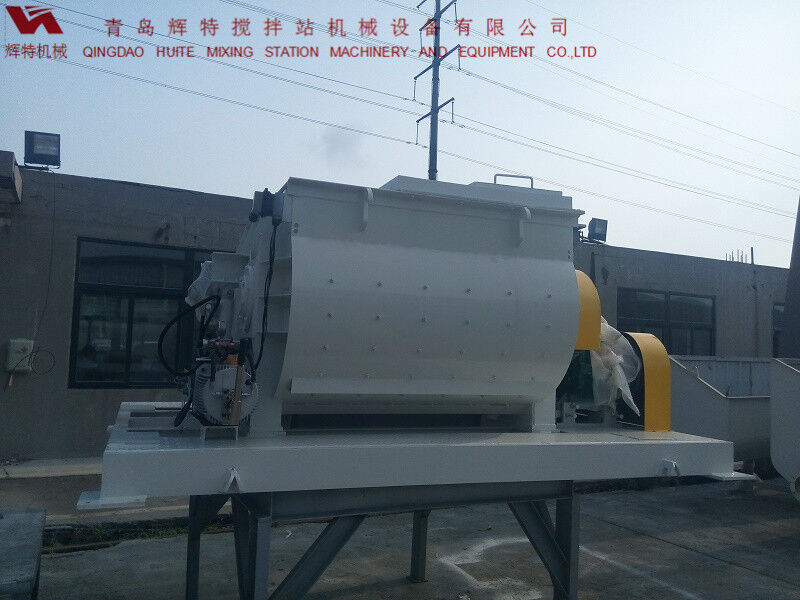 JS750攪拌臂采用偏心式設計，延長使用壽命，青島輝特機械