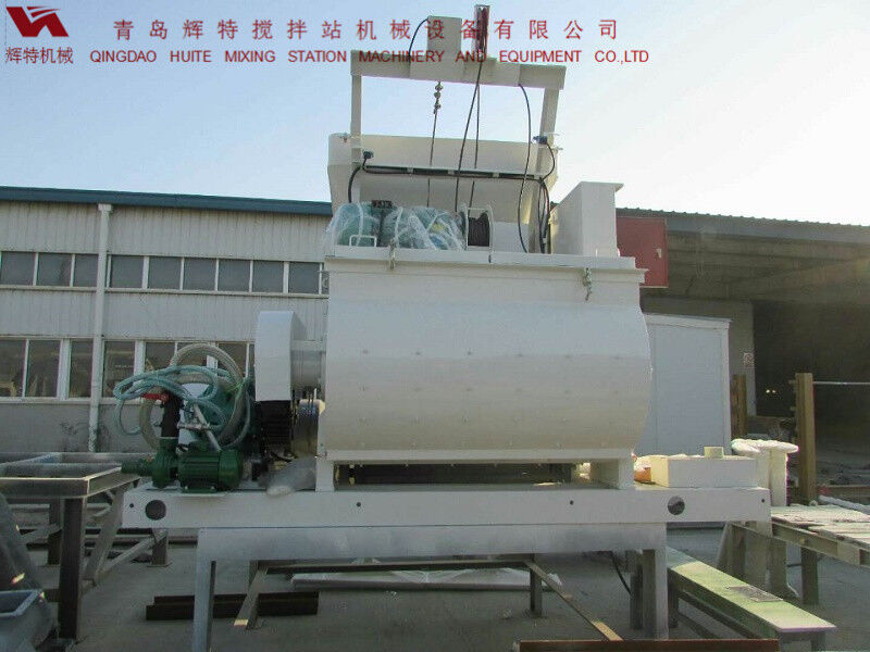 JS750攪拌臂采用偏心式設計，延長使用壽命，青島輝特機械