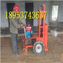 不開玩笑！自走式四輪鏈條打夯機 柴油夯錘機