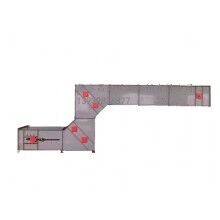 Z型提升機(jī)，進(jìn)料輸送卸料全過程，對物體本身無破損，降低廢品率